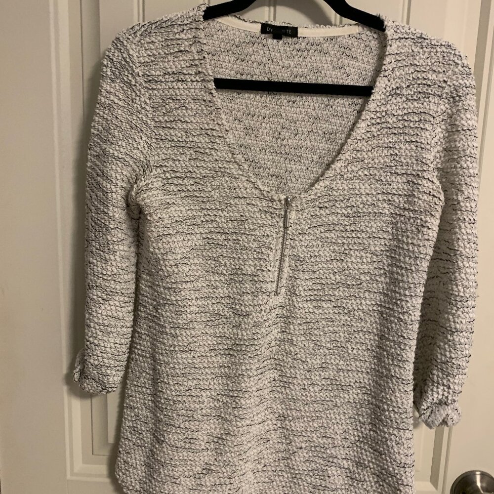 Dynamite Knit Pullover with Zipper